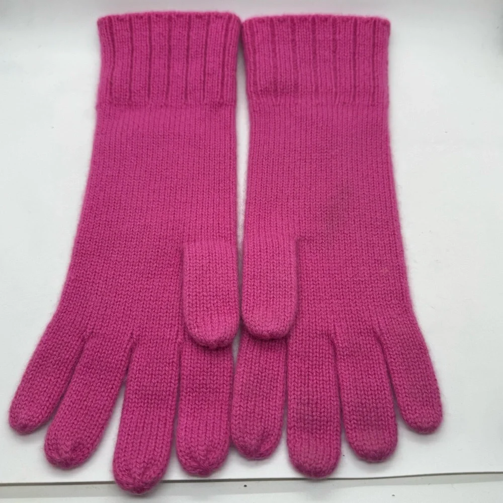 Ann Taylor Women's Pink 100% Cashmere Gloves
